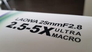 Laowa 25 mm. f.2.8 ULTRA Macro 5X - EF mount