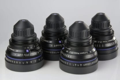 Zeiss CP.2 prime lens - set. Attacco PL