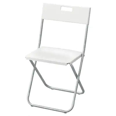 sedia bianca pieghevole 1